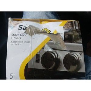 Safety 1st Grip N Twist Stove Knob Covers Kid's Safety Stove Knobs Black 5 Pack